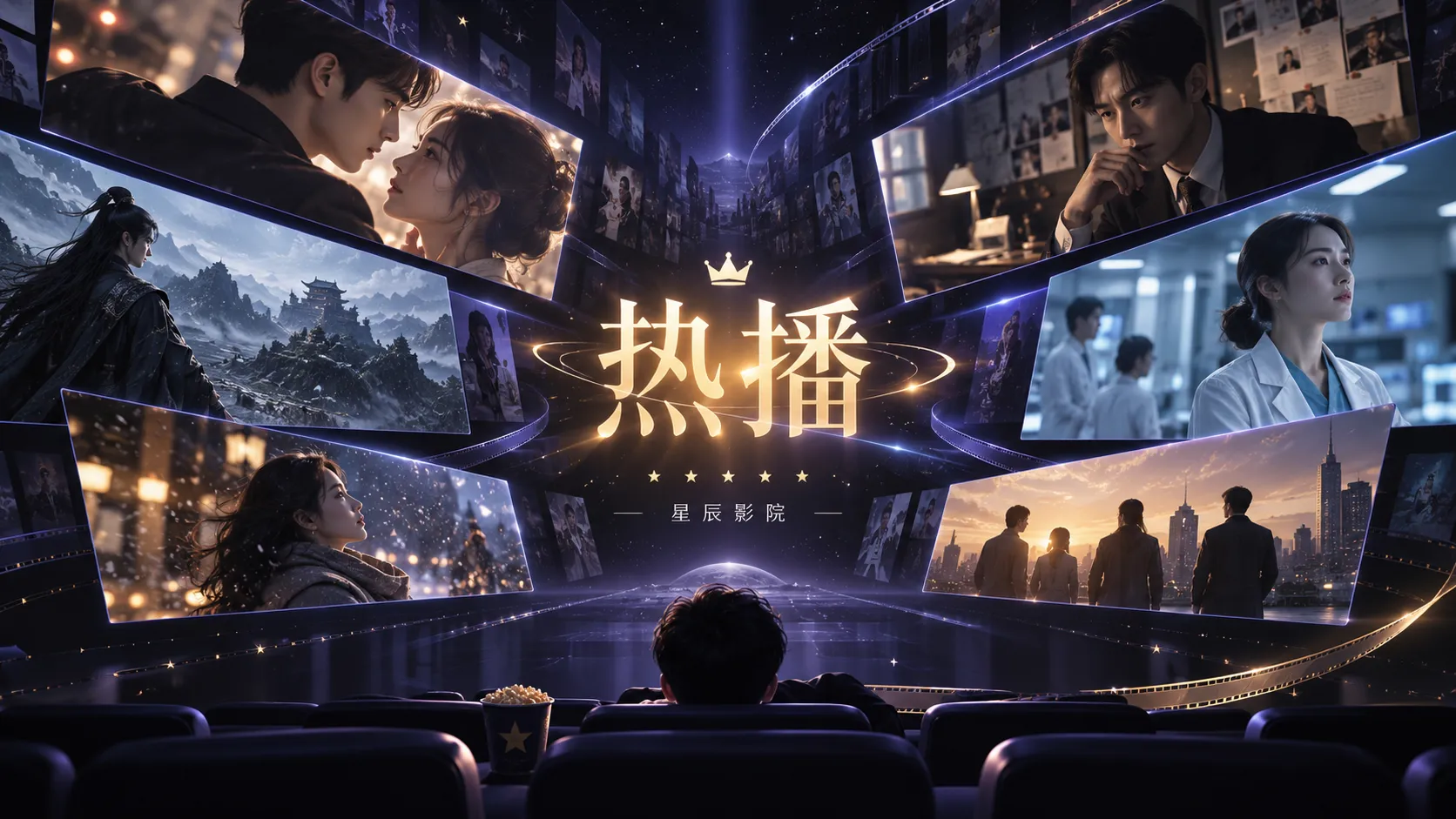 工业城市与人物群像电视剧画面