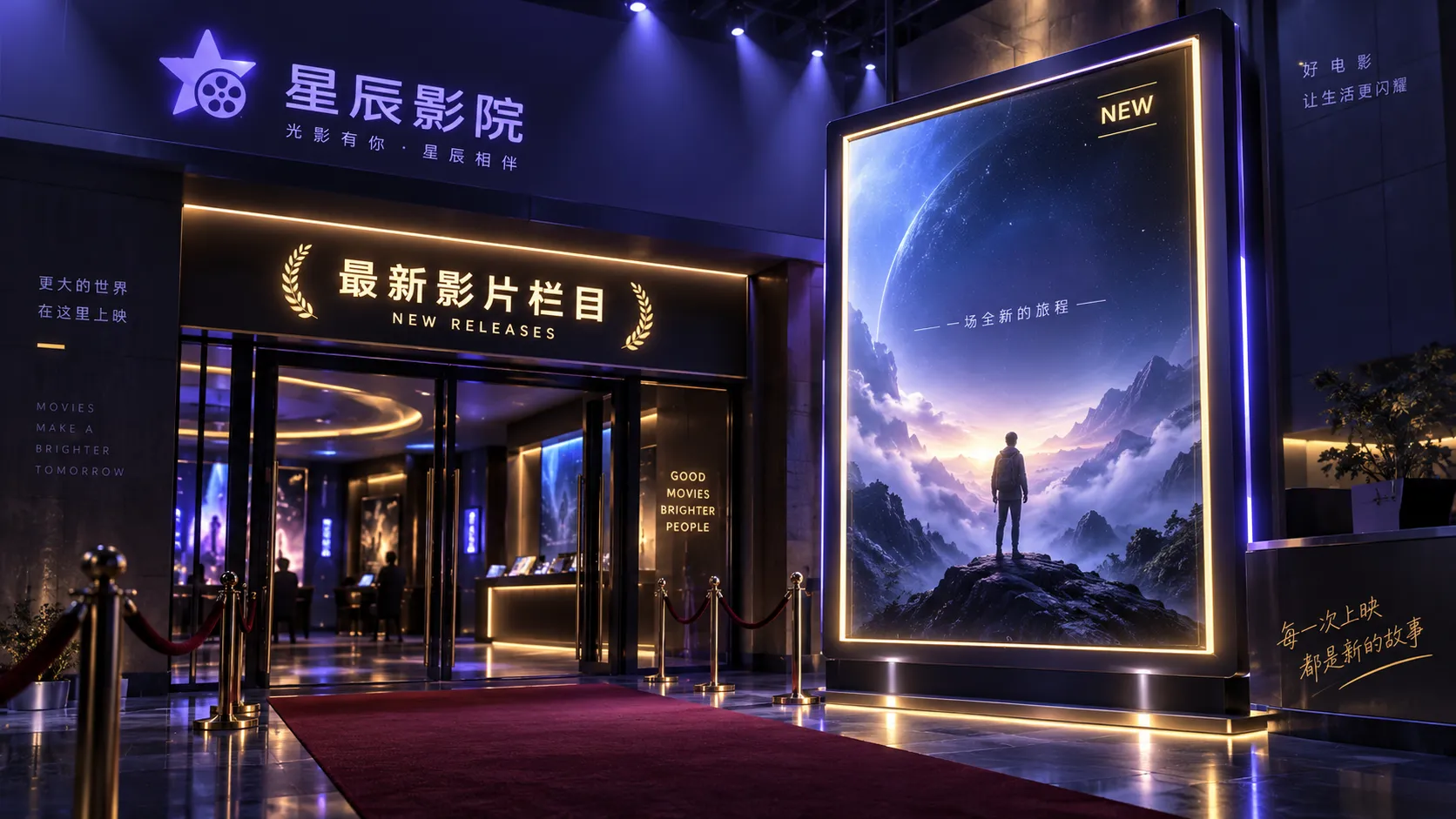 录音棚与月光氛围的短剧画面