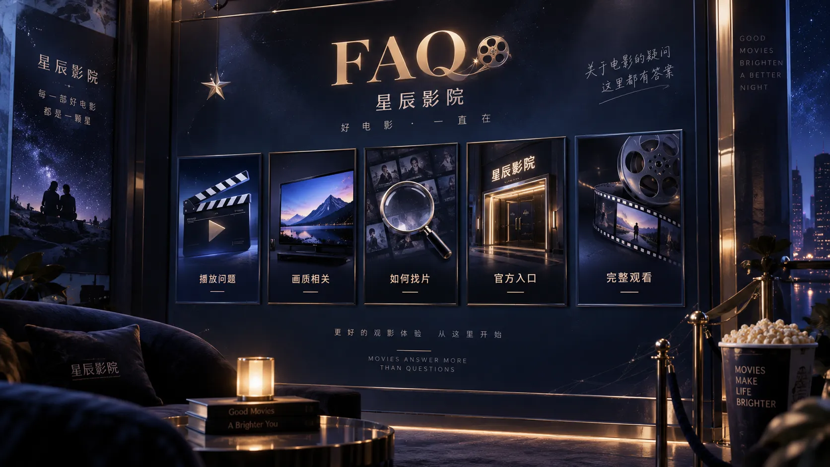 舞台灯光与后台人物电影画面